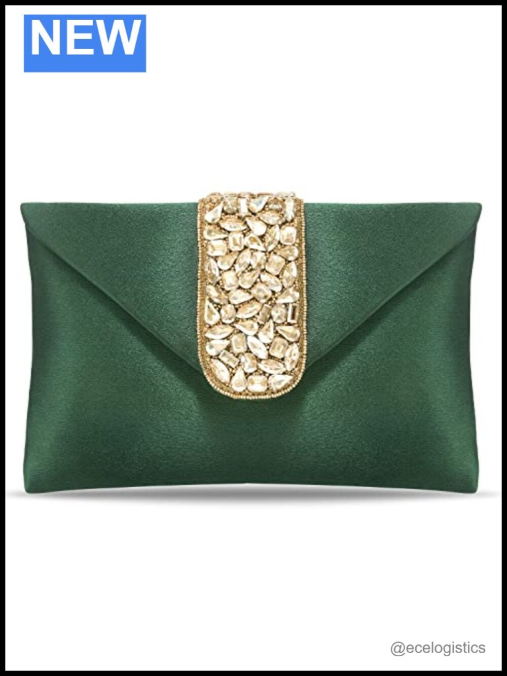 Elegant Evening Clutch Purse with Detachable Strap, Polyester Drawstring Sling